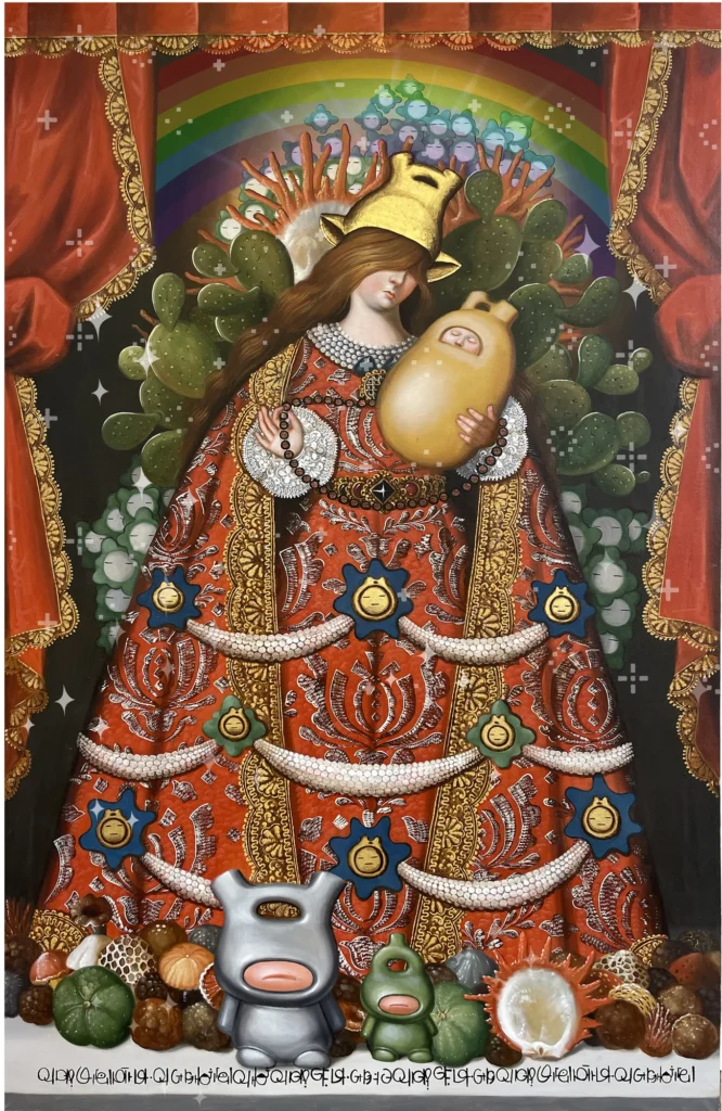 Virgen Felipa Qoricancha — pintura de Rafael Lanfranco