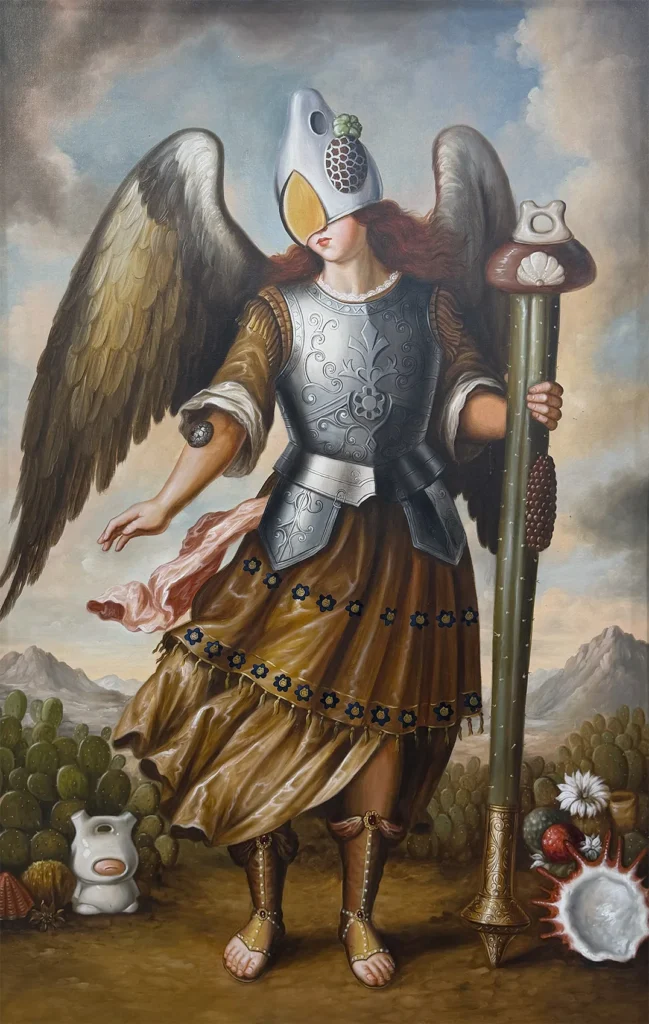 WAKO Avelino Rafael con Báculo — pintura de Rafael Lanfranco