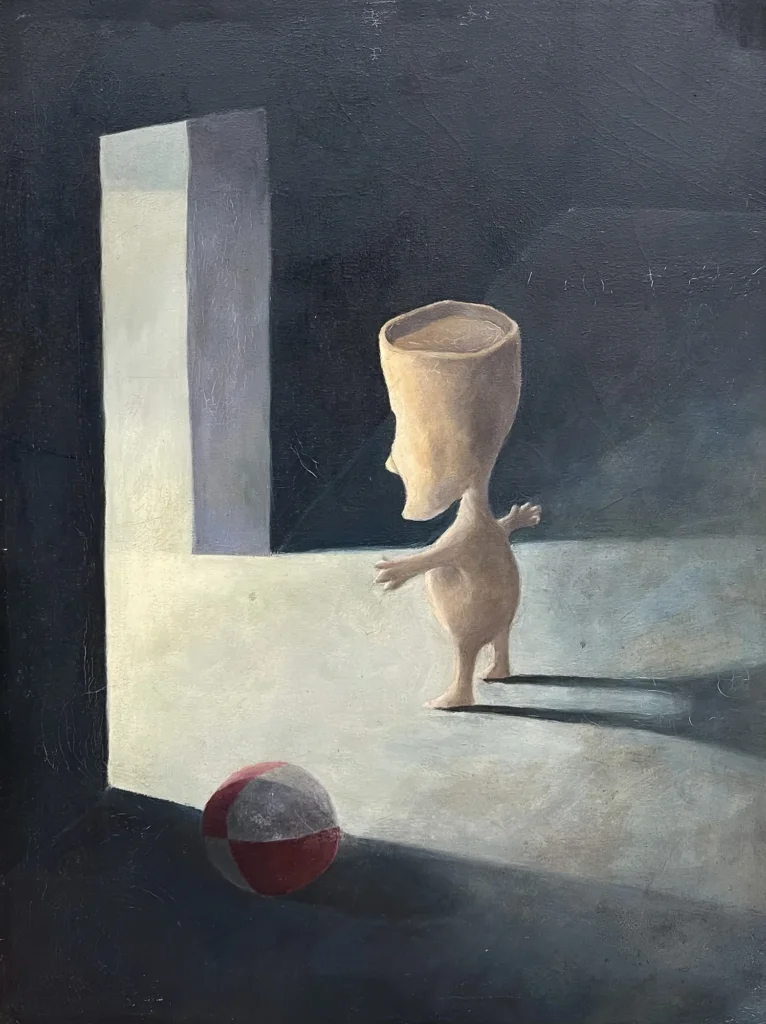 Yute entrando a la luz — pintura de Rafael Lanfranco