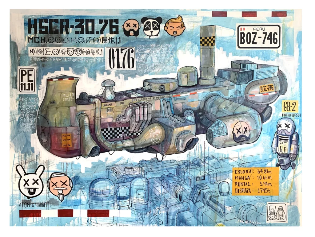 Yute Retro Huáscar — pintura de Rafael Lanfranco