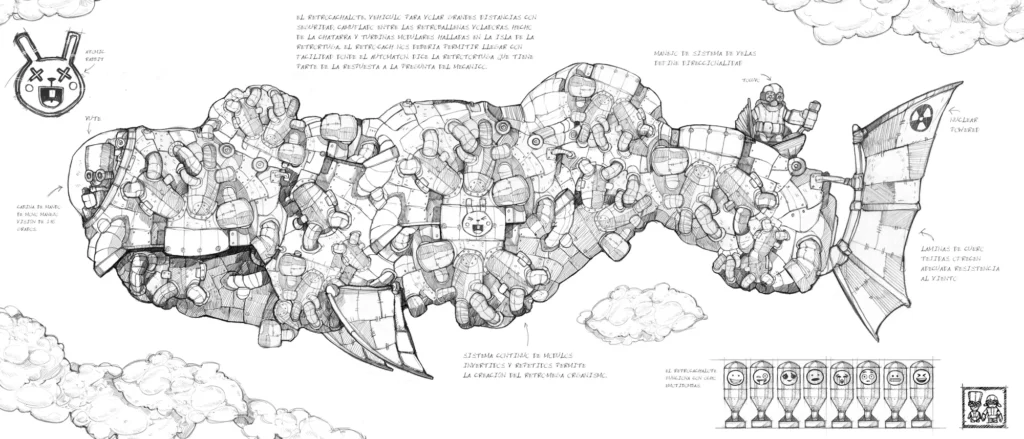 Yute Dragón Culebra — print de Rafael Lanfranco